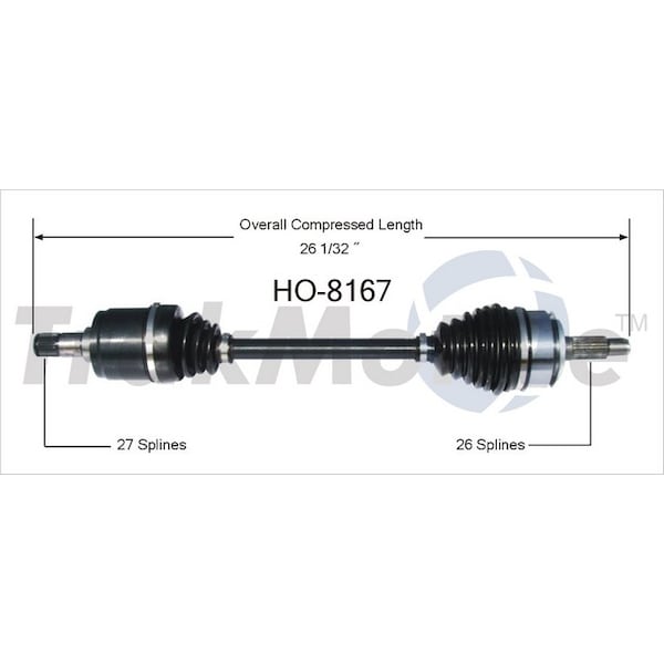 Surtrack Axle Cv Axle Shaft, Ho-8167 HO-8167 | Zoro